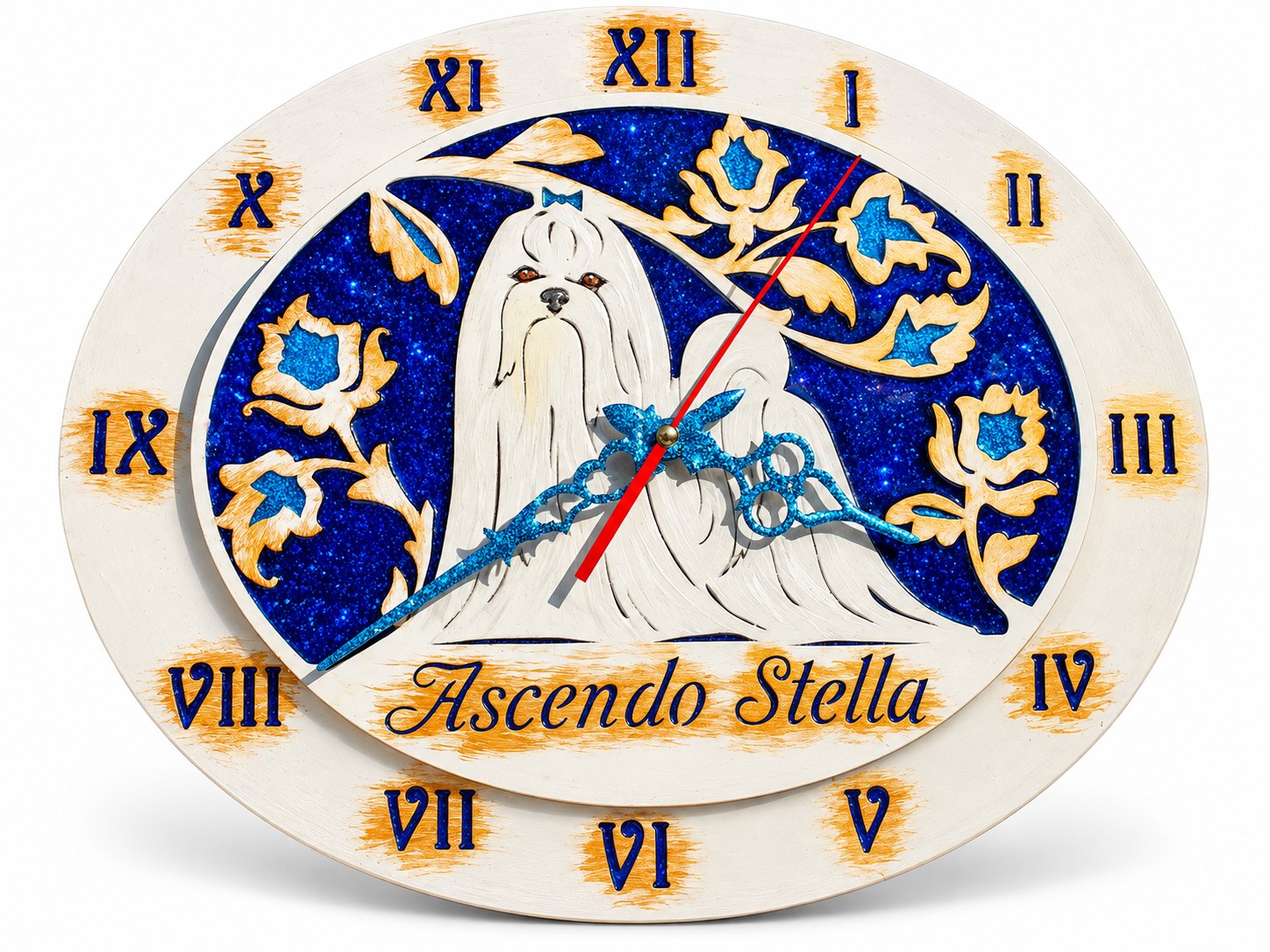 Часы для питомника Ascendo Stella: общий вид на белом фоне