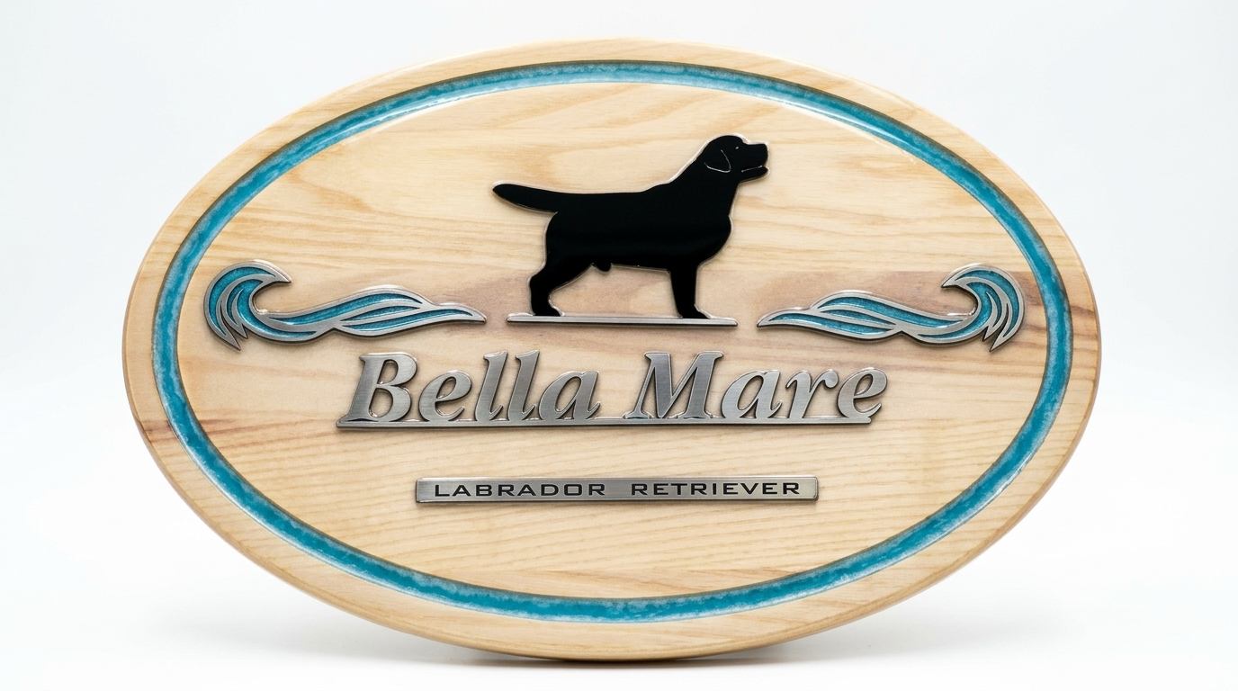 Панно Bella Mare на белом студийном фоне спереди