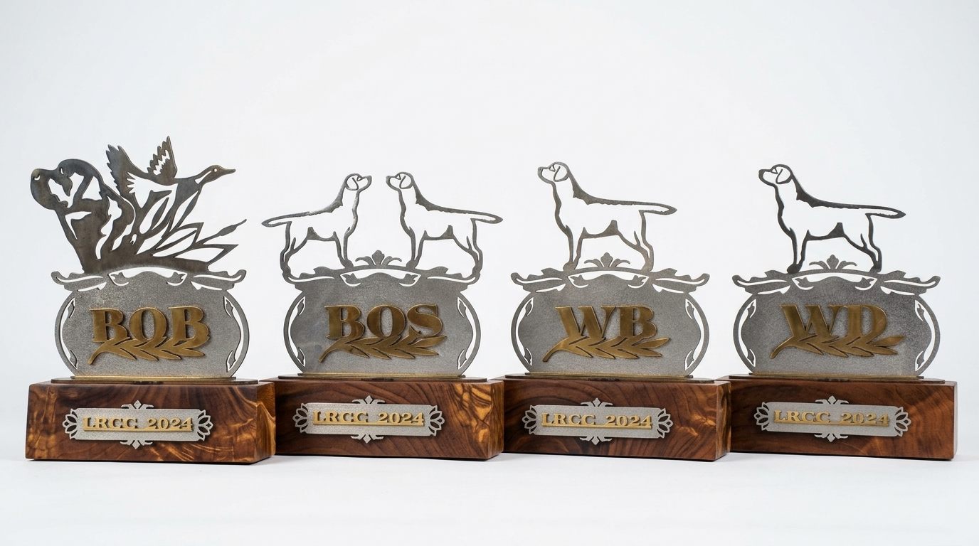 Серия призов BOB, BOS, WB и WD на белом фоне